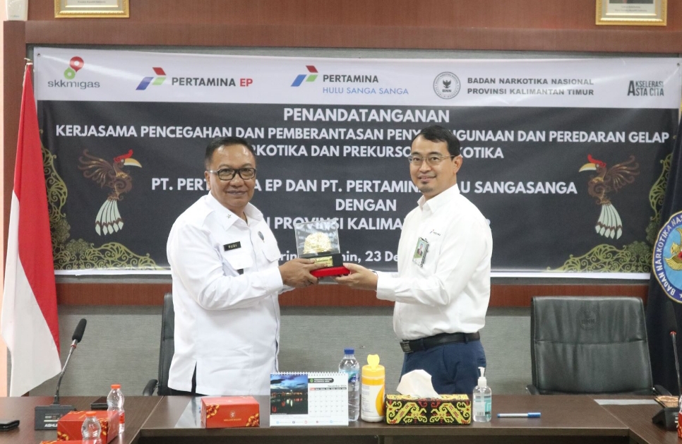 Lindungi Tempat Kerja dari Narkotika, PT Pertamina Hulu Indonesia Zona 9 Bersinergi dengan BNN Kaltim